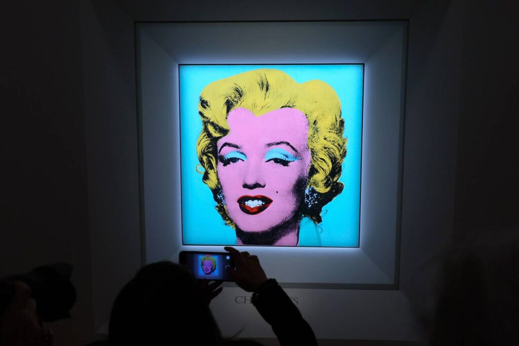 Tela mais cara do mundo, Shot Sage Blue Marilynm de Andy Warhol, é arrematada por quase um bilhão de reais
