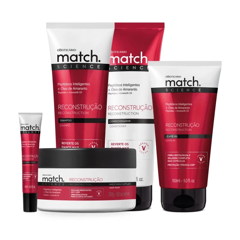 Marca especialista em cabelos do Boticário lança Match Science, nova plataforma de produtos com máxima performance e aprimoramento científico